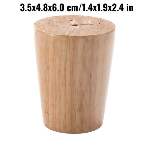 Solid As A Rock Adjustable Furniture Levelers For Couches Tables And Chairs Made From Rich Oak Wood with dimensions 3.5x4.8x6.0 cm.