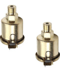 2 Pack M10x1 6ml Oil Cup Cap For Lathe Machine Oil Dispenser Copper Plated On Iron Gold Tone Replacement Oiler Cap Set