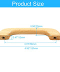Diagram of 10 Pack Wood Cabinet Pulls Handles 4.92 Inch Overall Length 0.98 Inch Height 3.78 Inch Center to Center 96mm dimensions