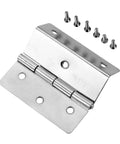 Rotating Concealed Hinges For Furniture Cabinet Drawers 44mm Three Page Folded Hinge with screws visible