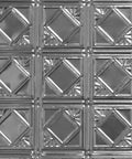 2x2 Ft Tin Plated Steel Wall And Ceiling Panels Kit - Nail Up Metal Tiles, Unfinished, 12 Pack, Silver Brushed Finish design