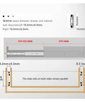 Heavy Duty Full Extension Drawer Slides With Lock For 120kg Load Capacity Smooth Ball Bearing Runners Ultra Quiet And Durable Ideal For Industrial Cabinets RVs And Modded Vehicles Requiring Heavy Duty Drawer Glide, 19.2mm side clearance diagram