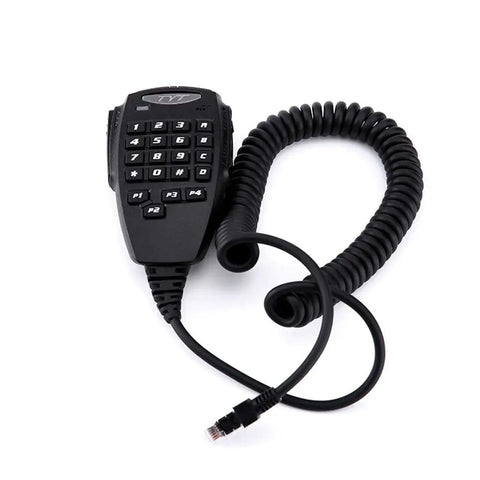 Microphone for Quad Band 50W Cross Band Car Ham Radio With Alphanumeric Display CTCSS DCS DTMF 2 Tone 5 Tone FM Transceiver