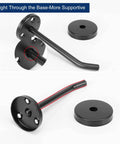 Heavy Duty 304 Stainless Steel Wall Mount Coat Hooks 6 Pack Matte Black Long Nose Design for hats coats robes towels