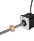 Nema 17 stepper motor with lead screw for 3D printers, CNC, and robotics. Features TR8x8 lead screw, providing high torque and precision.