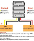 Heavy Duty Dc Step Up Voltage Regulator 12V To 24V 20 Amps 480W Waterproof High Efficiency wiring diagram and connection details