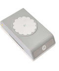 2.25 Inch Scalloped Circle Punch For Scrapbooks And Card Making, Large White Craft Punch Perfect For Nesting Layered Mats