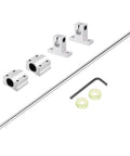 10mm By 600mm Linear Motion Rod Shaft Guide Kit With SC10UU Bearings And SK10 Rail Supports for 3D printers and CNC machines.