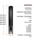 Heavy Duty 45Mm Push To Open Drawer Slides Dead Silent Three Section Cabinet Glides Smooth Ride Pull Out Tracks For Home Furniture Hardware 12 Inch Length dimensions and specifications
