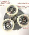 36T Nylon Gear Set For G060 48V 750W 500W Hub Motor Replacement Parts For Fat Tire Ebike ABS Plastic Pinion Assembly