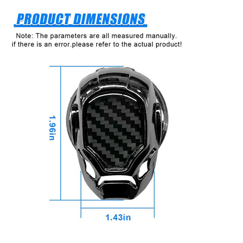 Dope Car Engine Start Button Cover Made From Zinc Alloy Anti Scratch Shield shown with dimensions 1.96in x 1.43in