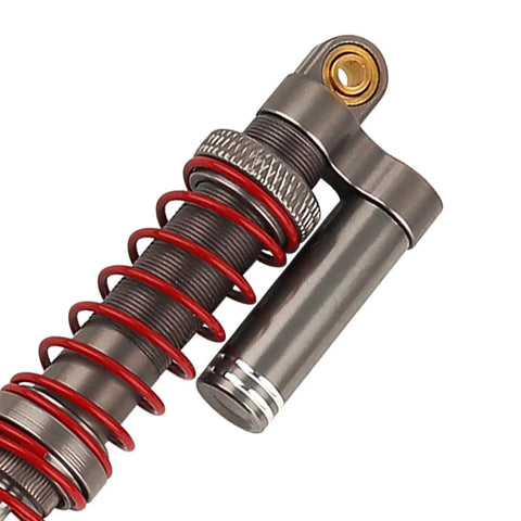 110mm Adjustable RC Shock Absorber With Washers For 1 To 10 RC Truck Crawler Axial SCX10 90046 TRX 4 D90 Upgrade Part Beefed Up Dual Stage Spring Rate CNC Machined close-up