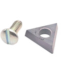 Negative Rake Carbide Brake Lathe Bit Kit For Ammco Lathes Fits Models 1000 2000 2002 3000 4000 4100 7000 7700 And 3850 6900 6950 Twin Pack Of 10 Built To Last Carbide Inserts For Long-Lasting Machining showing a carbide insert and screw