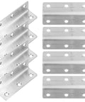 Heavy Duty L Bracket Set 8 Pack For Furniture And Cabinets 90 Degree Stainless Steel Corner Braces With Flat Angles DIY Friendly Install