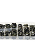 180 Piece Composite Sealing Gasket Set O Rings And Hydraulic Sealing Rings Made For Automobiles Pipelines Mechanical Repairs To Stop Leaks in clear organizer