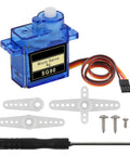SG90 Micro Servo Motor Kit 3 Pack for Arduino and Raspberry Pi DIY Projects with attachments and screwdriver