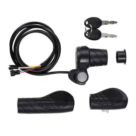 Full Twist Ebike Throttle With 2 Keys Easy Fit For Q20 Q20 Pro Lite Electric Bike Throttle Grips For Smooth Control And All Day Comfort For Everyday Commute And Weekend Adventures