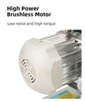 Close-up of the high power brushless motor on the No Fluff Heavy Duty Electric Belt Sander And Grinder Combo.