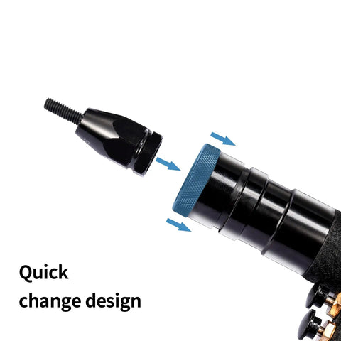 Self Locking Rivet Nut Gun Head Set M6 M8 M10 For LM07 Pneumatic Rivet Nut Gun Quick Mandrel Change No Tools Needed