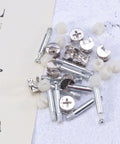 24 Pack White Cam Lock Fittings For Furniture Connectors And Fixing Screws Pro Grade No Fuss Corner Joints No Rust Hardware