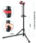 Heavy Duty Bike Repair Stand For Mountain And Road Bikes, Portable Maintenance Workstand With Adjustable Height and 360 Degree Clamp