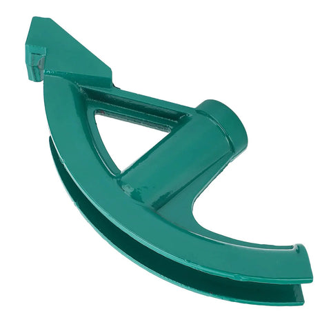 Super Badass Lightweight One Inch Water Wire Pipe Bender For Steel Copper Aluminum Home Shop Hand Tube Bending Tool That Handles Heavy Duty Work With Zero Sweat, green steel construction.