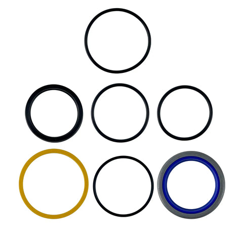Hydraulic Seal Kit For Bush Hog Front End Loader Cylinders Two And Quarter Inch Cylinder With One And A Half Inch Rod Replacement Seals For 2400QT 2425QT 2440QT 2445QT 2840QT 2845QT black seal rings