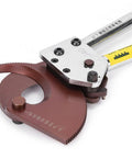 Heavy Duty Manual Ratchet Cable Cutter With Manganese Steel Blade close-up showing cutting mechanism for thick cables