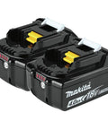 Twin Pack 18V LXT Lithium Ion 4.0Ah Batteries With LED Charge Indicator Up To 35 Percent More Run Time Per Charge Beefed Up Power