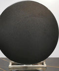 Tempered Glass Serving Turntable Lazy Susan Round Rotating Tray Beefy Heavy Duty Black Display For Home Or Hotel