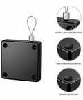 Hydraulic Door Closer for Interior Wood Doors with Adhesive Mounting No Drill Setup, silicone body detail view