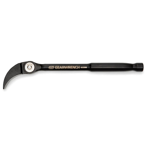 Two Piece Indexing Pry Bar Set With 8 Inch And 16 Inch Bars, Heads Rotate 180 Degrees Through 14 Locking Positions