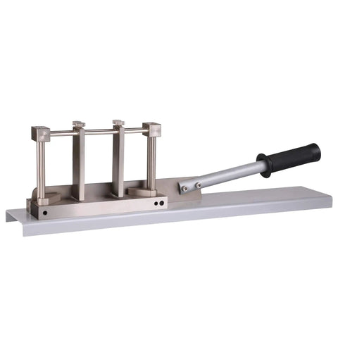 Easy Wire Duct Cutter For Rail Ducts 1 To 100 mm Wide Clean Burr Free Cuts shown in silver with handle for precise installations