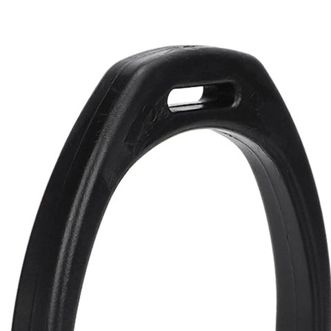Close-up of Two Pack Plastic Western Stirrups With Grippy Rubber Grip Mats Durable 4.6 By 4.3 Inch English Saddle Stirrups.