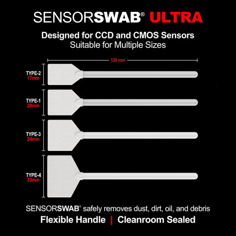 Amazon Sensor Swab Ultra 20mm Type-1 camera sensor cleaning swabs, pack of 12