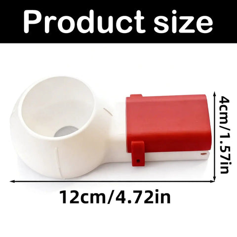 Dust Catcher Box For Drywall Holes Universal Compatibility With Most Drill Bits Mess Free Drilling dimensions shown in cm and inches