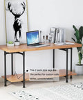 Beefy Industrial Pipe Desk Leg Set 28 Inch Heavy Duty Vintage Style Furniture Legs For Dining Tables Coffee Tables Benches