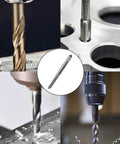 Left Hand M3.5 x 0.6 Metric Tap and Die Set for Reverse Thread Repair and Machining in use on metal surfaces