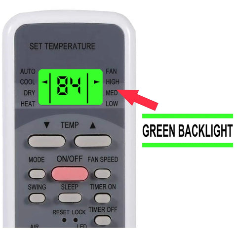 Replacement Remote Control For Keystone Ac Room Unit Smart Climate System With Green Backlit Display Fc Temp Toggle Button No Sweat Setup And Works Like A Charm Fits Kstap Models All Year Round