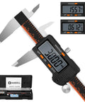 6 Inch Digital Caliper With Large LCD Screen Stainless Steel Measuring Tool Inch And Millimeter Conversion Electronic Micrometer