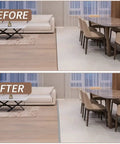 10Ft Floor Transition Strip Self Adhesive Carpet Edging Trim For Thresholds Under 5 Mm Gray Easy Peel And Stick Durable PVC Edge Protector for seamless floor transition in living and dining area.