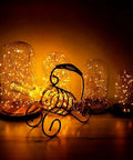 Warm White Battery Operated Fairy String Lights 10 Ft Copper Wire Set Waterproof Indoor Outdoor Decor For Weddings Christmas Holidays 2 Pack With 30 LEDs Each No Timer And Batteries Not Included Party Ready glowing inside glass domes and wine holder