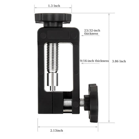 Side view of 2 In 1 Bicycle Hydraulic Hose Cutter And Needle Driver Tool For MTB And Road Bikes, olive banjo fitting install.