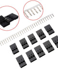 620 Piece 2.54mm Connector Kit For Breadboard Prototyping with header housings and crimp pins in a plastic storage box