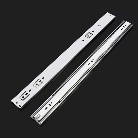 22 Inch Full Extension Drawer Slides Pair With 100 Pound Capacity Soft Close Ball Bearing Side Mount Rails For Heavy Duty Cabinets And Drawers Easy Install Hardware Included