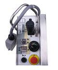 Tinapas control box replacement for Skyjack SJIII scissor lift with stainless steel panel, red emergency stop and gauge