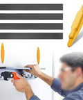 Magnetic for stud Finder for Drywall Screw Detection Magnetic(C) with magnetic strips and user mounting shelf.