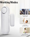 120dB Door And Window Alarm Sensor Kit With 3 Modes No Brainer Setup For Home Security Includes 3 Contact Sensors And 3 Remote Controls