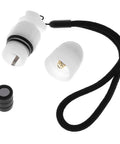 2 Pack Underwater Strobe Signal Lights for Night Dives with detachable cap and lanyard, LED diving beacon parts displayed