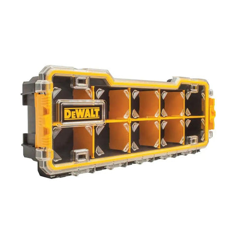 10 Compartment Pro Organizer With Removable Dividers, Durable Polycarbonate Lid, Side Latches For Stackable Storage